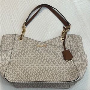 Michael Kors Beige and Brown Women's Bag